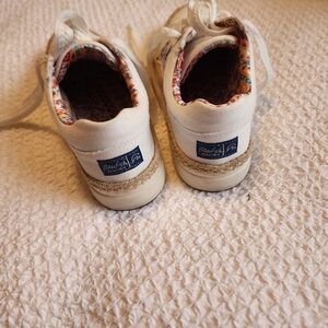 Blowfish Kids White Sneakers with Colorful Trim